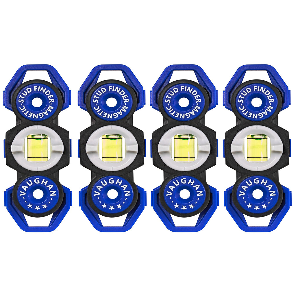 4 Piece Pocket Sized Magnetic Stud Finder and Level